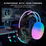 HAMMER Blaze Wired Over Ear Gaming Headphones with Mic 4 HAMMER Blaze Wired Over Ear Gaming Headphones with Mic