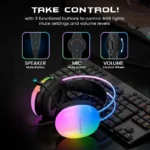 HAMMER Blaze Wired Over Ear Gaming Headphones with Mic 5 HAMMER Blaze Wired Over Ear Gaming Headphones with Mic 5