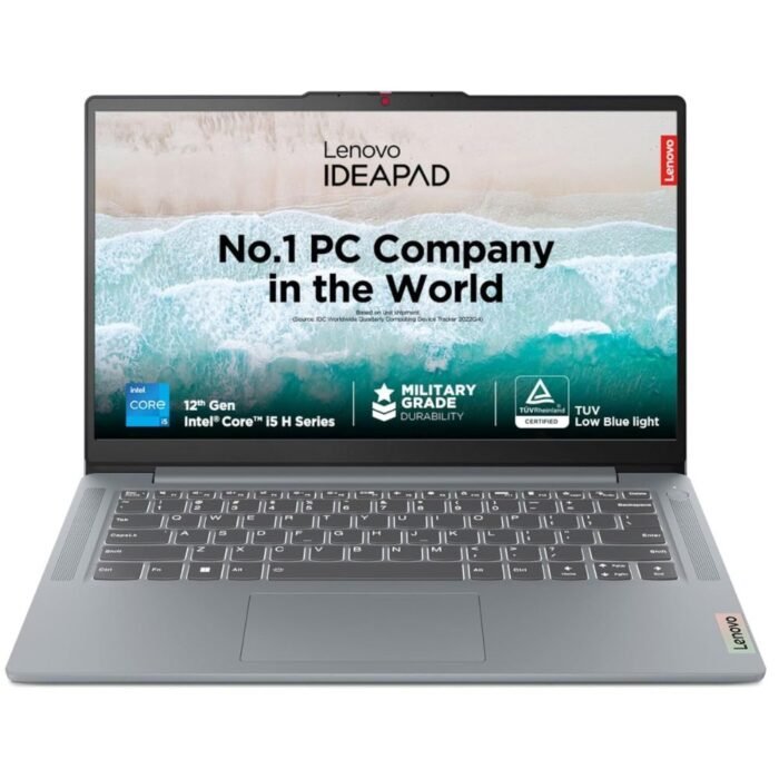 Lenovo IdeaPad Slim 5, i5-12450H 12th Gen (16GB, 1TB SSD, Win 11, MSO 2021) 14 inch WUXGA IPS Display Laptop
