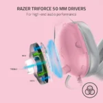Razer BlackShark V2 X Wired Gaming Headphone (Pink, RZ04-03240800-R3M1) 3 Razer BlackShark V2 X Wired Gaming Headphone