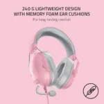 Razer BlackShark V2 X Wired Gaming Headphone (Pink, RZ04-03240800-R3M1) 5 Razer BlackShark V2 X Wired Gaming Headphone