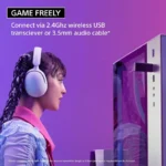 SONY Inzone H5 WH-G500 Wireless Gaming Headphone With 360 Spatial Sound and Mic (White) 8 SONY Inzone H5 WH-G500 Wireless Gaming Headphone With 360 Spatial Sound and Mic