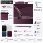 typecase Edge for iPad Air 11 Inch (M3/M2, 2025/2024), iPad Pro 11(4th/3rd/2nd/1st Gen) & iPad Air 5th/4th, Magic Keyboard Case, Floating Cantilever, Precision Click Anywhere Trackpad (Pacific Blue)