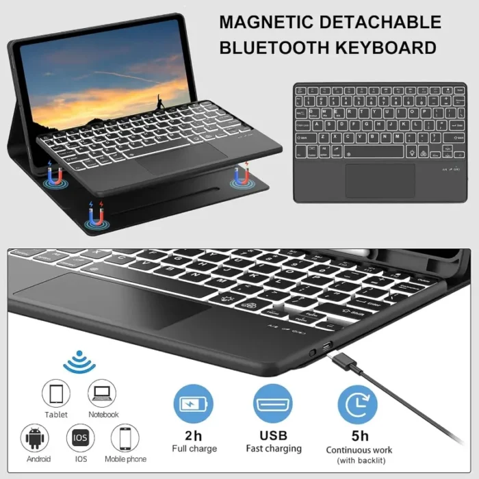 typecase Keyboard Case for iPad 10.2 Inch (9th, 8th, 7th Gen), iPad Air 3, iPad Pro 10.5, Multi Touch Trackpad typecase Keyboard Case for iPad 10.2 Inch (9th, 8th, 7th Gen), iPad Air 3, iPad Pro 10.5, Multi Touch Trackpad