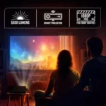 ZEBRONICS PIXAPLAY 15 Smart LED Projector with 5500 lumens, 4K Support Dolby A