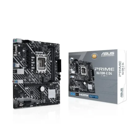 ASUS Prime H610M-E D4-CSM mATX DDR4 Commercial Motherboard