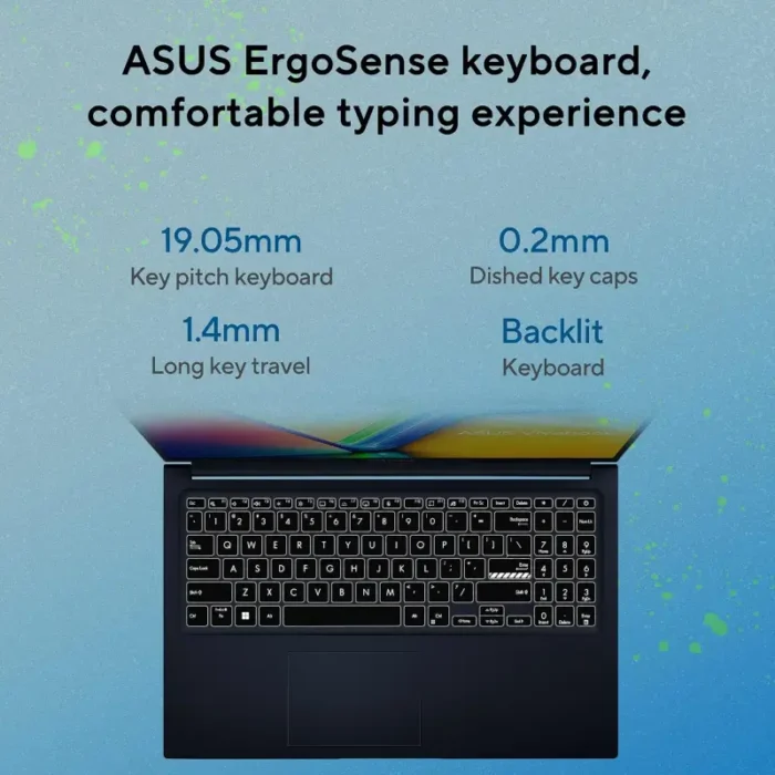 ASUS Vivobook 15 Core i5 13th Gen 13420H 16GB RAM 512GB SSD Win 11 MSO 2024 15.6 Inch laptop 3