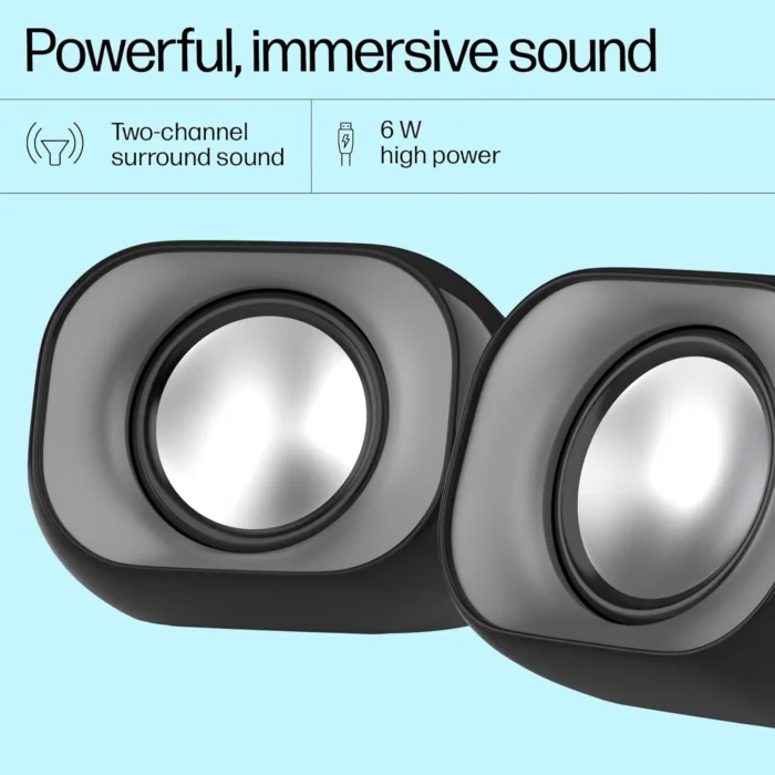 HP DHS-2111 6W Wired Laptop and Desktop Speaker