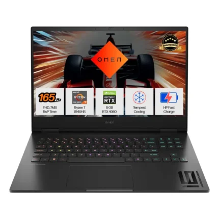 HP Omen Ryzen 7 Octa Core 7840HS (16GB1TB SSDWin 116GB GraphicsRTX 4050) 16.1 Inch Gaming Laptop
