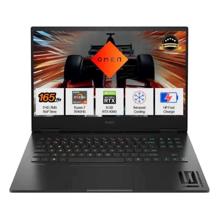HP Omen Ryzen 7 Octa Core 7840HS (16GB1TB SSDWin 116GB GraphicsRTX 4050) 16.1 Inch Gaming Laptop