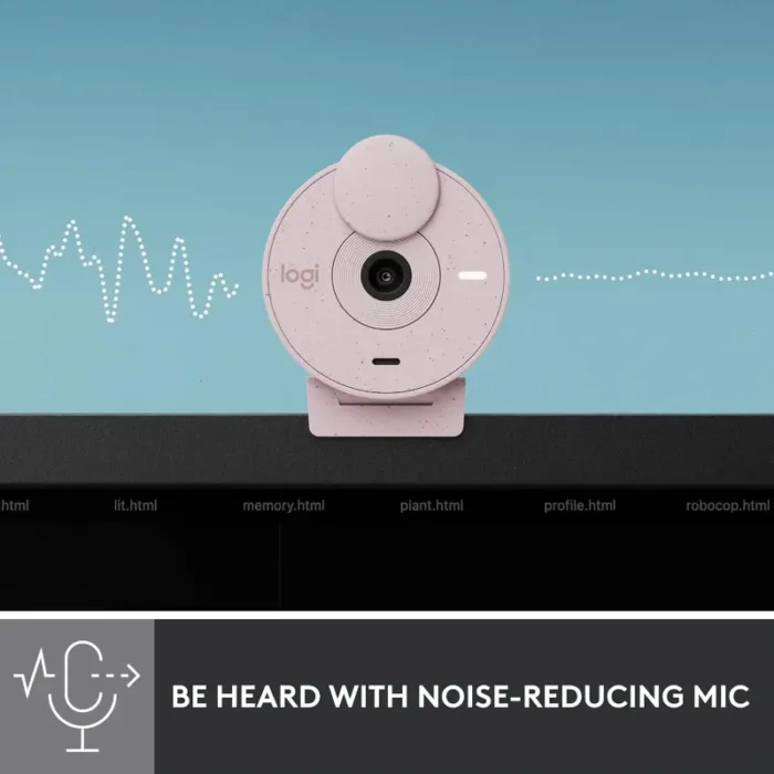 Logitech Brio 300 Full HD USB-C Webcam with Privacy Shutter, Noise Reduction Mic