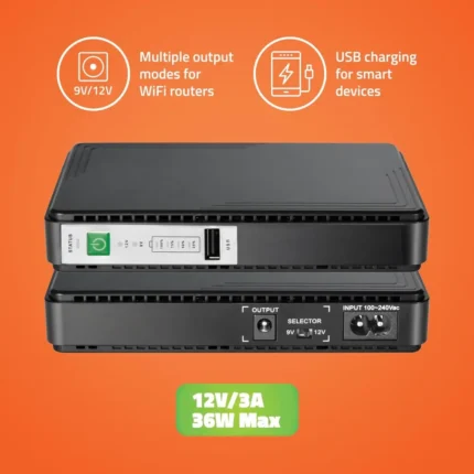 Artis AR-MINIDC-3 Mini UPS for WiFi RouterModemSet top Box Devices 8800mAh Battery