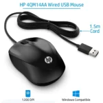 HP 1000 1000 DPI Optical Wired Mouse with 3 Buttons