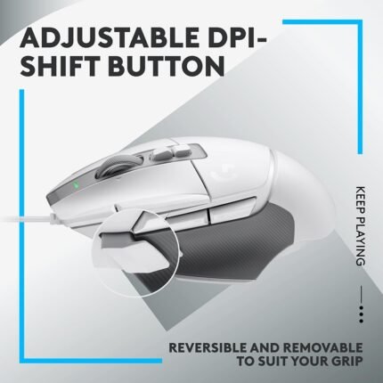 Logitech G502 X Wired Gaming Mouse With Hero 25K Gaming Sensor (White)