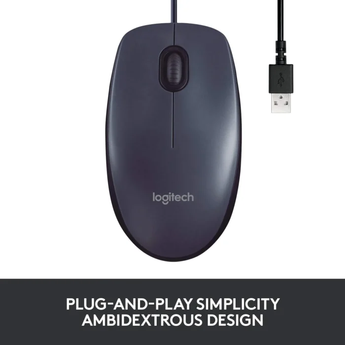 Logitech M100R Wired USB Mouse