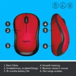 Logitech M221 Wireless Mouse with USB Mini Receiver