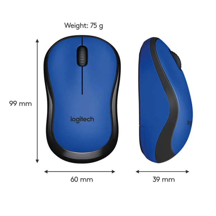 Logitech M221 Wireless Mouse with USB Mini Receiver, 1000 DPI Optical Tracking, 18-Month Battery Life