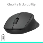 Logitech M331 Silent Plus 1000 DPI Wireless Mouse with USB Nano Receiver