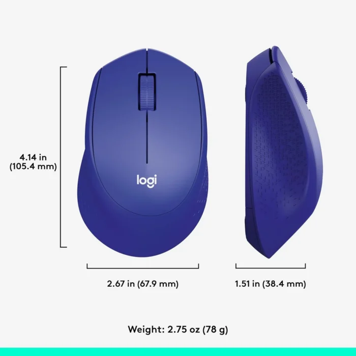 Logitech M331 Silent Plus 1000 DPI Wireless Mouse with USB Nano Receiver