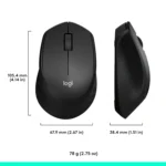 Logitech M331 Silent Plus 1000 DPI Wireless Mouse with USB Nano Receiver