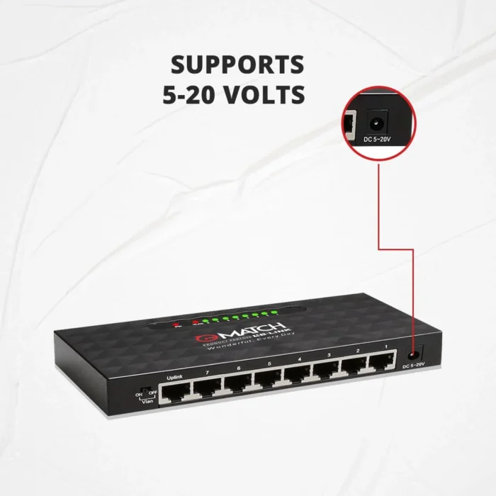 MATCH LB-LINK BL-SG1008 8-Port Gigabit Ethernet Switch MATCH LB-LINK BL-SG1008 8-Port Gigabit Ethernet Switch