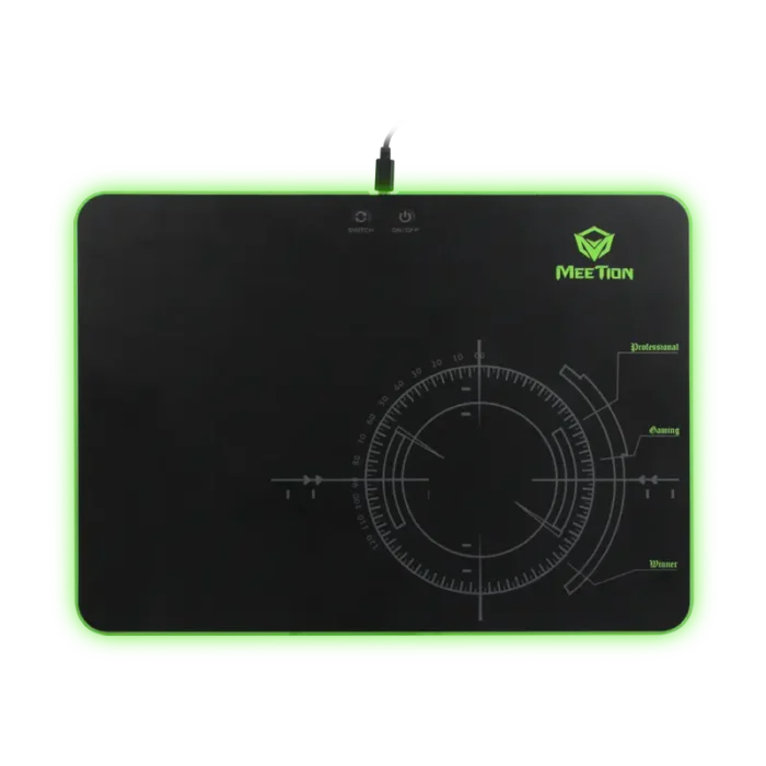 Meetion MT-P010 RGB Glass Non Slip Base Gaming Mouse Pad Meetion MT-P010 RGB Glass Non Slip Base Gaming Mouse Pad