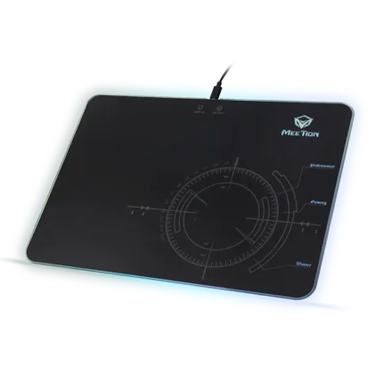 Meetion MT-P010 RGB Glass Non Slip Base Gaming Mouse Pad