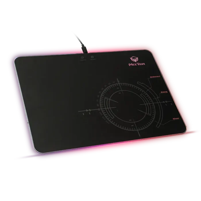 Meetion MT-P010 RGB Glass Non Slip Base Gaming Mouse Pad Meetion MT-P010 RGB Glass Non Slip Base Gaming Mouse Pad