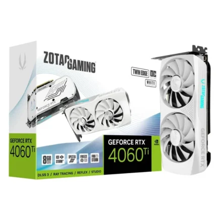 Zotac RTX 4060 Ti Twin Edge OC White Edition 8GB GDDR6 Graphics Card