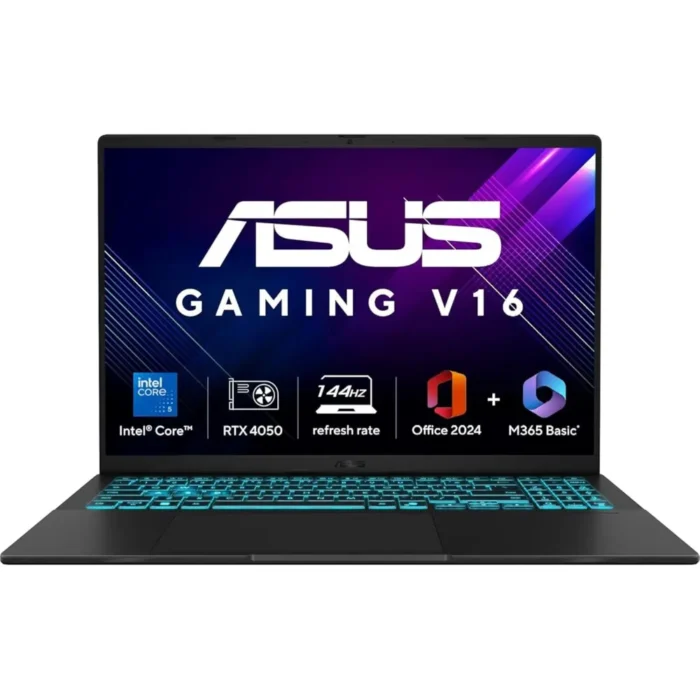 ASUS Gaming V16 (2025) 14th Gen, Intel Core 5 210H (RTX 4050-6GB, 16GB, 512GB, Win 11, MSO 2024) Gaming Laptop ASUS Gaming V16 (2025) 14th Gen, Intel Core 5 210H (RTX 4050-6GB, 16GB, 512GB, Win 11, MSO 2024) Gaming Laptop