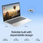 HP 14 AI, Intel Core Ultra 7 155H (16GB, 512GB SSD, Win11, Office 21, Intel Arc Graphics) FHD, Anti-Glare, 14 Inch AI Powered Laptop