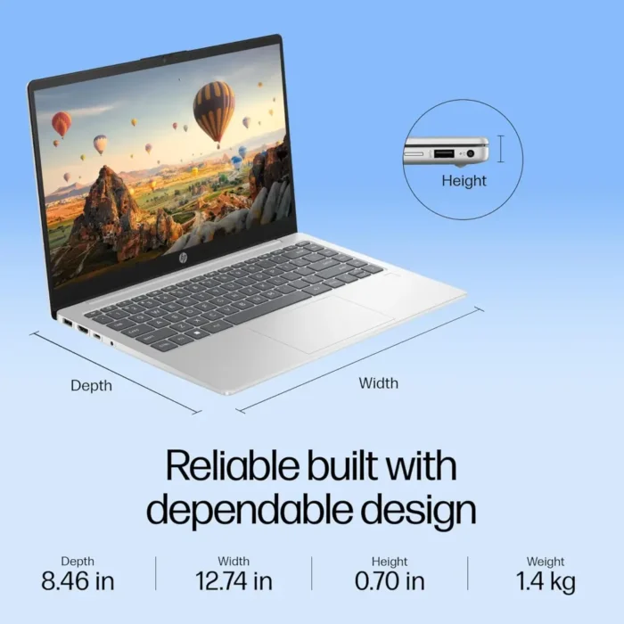 HP 14 AI, Intel Core Ultra 7 155H (16GB, 512GB SSD, Win11, Office 21, Intel Arc Graphics) FHD, Anti-Glare, 14 Inch AI Powered Laptop