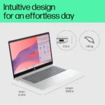 HP Chromebook, Core N200, 8GB, 128GB, Intel UHD Graphics, 14-inch Anti-Glare, Touchscreen, HD Laptop 8 HP Chromebook, Core N200, 8GB, 128GB, Intel UHD Graphics, 14-inch Anti-Glare, Touchscreen, HD Laptop