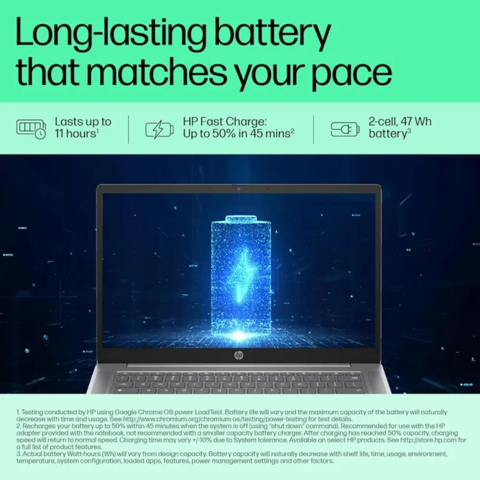 HP Chromebook, Intel Core I3-N305, 8GB LPDDR5, 256GB UFS, Win 11, 14-Inch Anti-Glare, Touchscreen, FHD Laptop