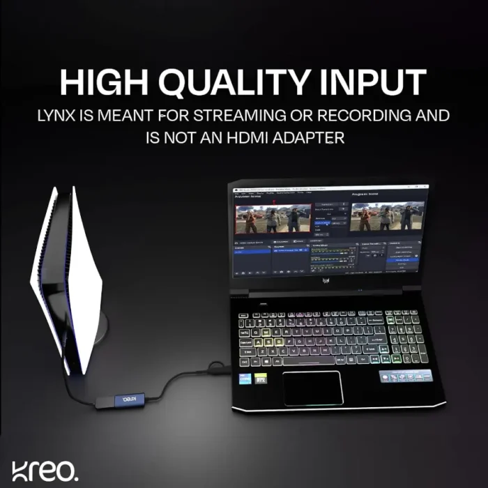 Kreo Lynx Full HD Video Capture Card, HDMI Capture Card with USB 3.0 Video Capture Card