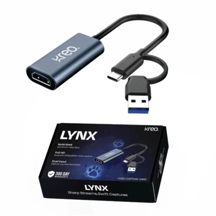 Home 1 Kreo Lynx Full HD Video Capture Card, HDMI Capture Card with USB 3.0 Video Capture Card