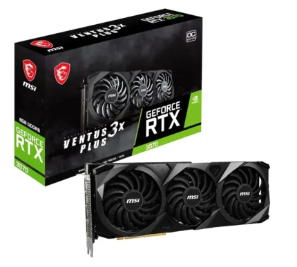 MSI GeForce RTX 3070 Ventus 3X Plus 8G OC LHR 8GB GDDR6 Gaming Graphics Card
