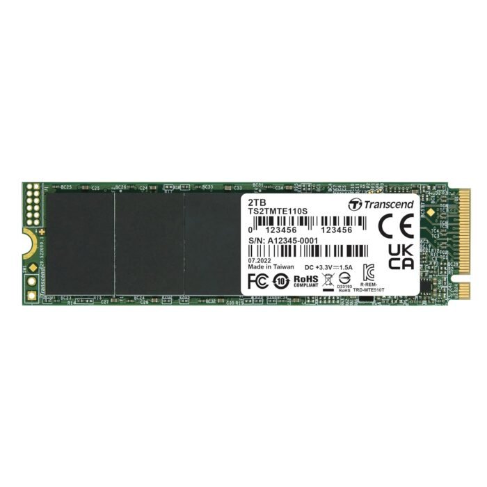 Transcend 2TB 110S M.2 NVMe PCIe Gen3 x4 SSD (TS2TMTE110S)