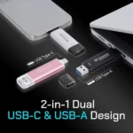 Transcend 310C 512GB USB C & USB A External Portable SSD (TS512GESD310C) 4 Transcend 310C 512GB USB C & USB A External Portable SSD