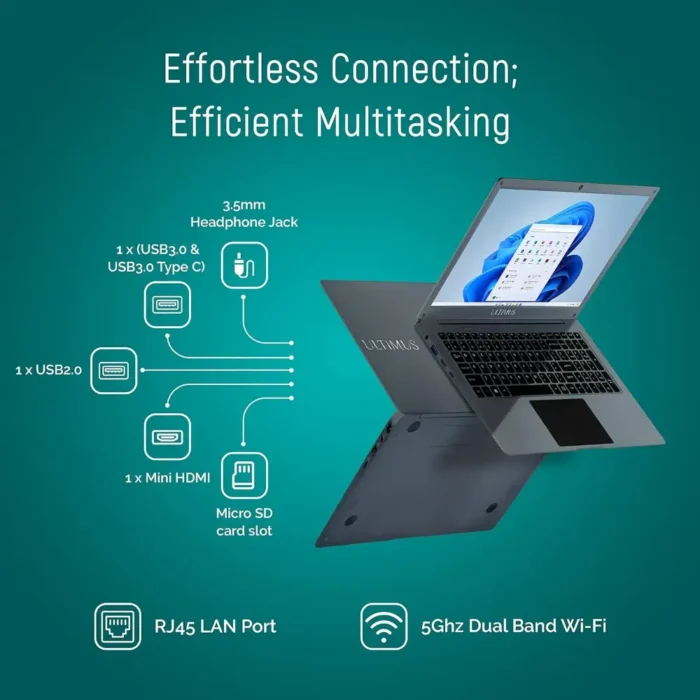 Ultimus S152 Intel Celeron N4020 Processor (4GB, 256GB SSD, Win 11) 15.6 Inch FHD Thin & Light Laptop