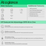 HP DeskJet Ink Advantage 2876 All in One Wi-Fi Inkjet Printer