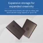 HP P900 512GB 2000 MB/s Speed USB 3.2 Gen 1 Type-C Portable SSD (Black) 3 HP P900 512GB 2000 MBs Speed USB 3.2 Gen 1 Type-C Portable SSD