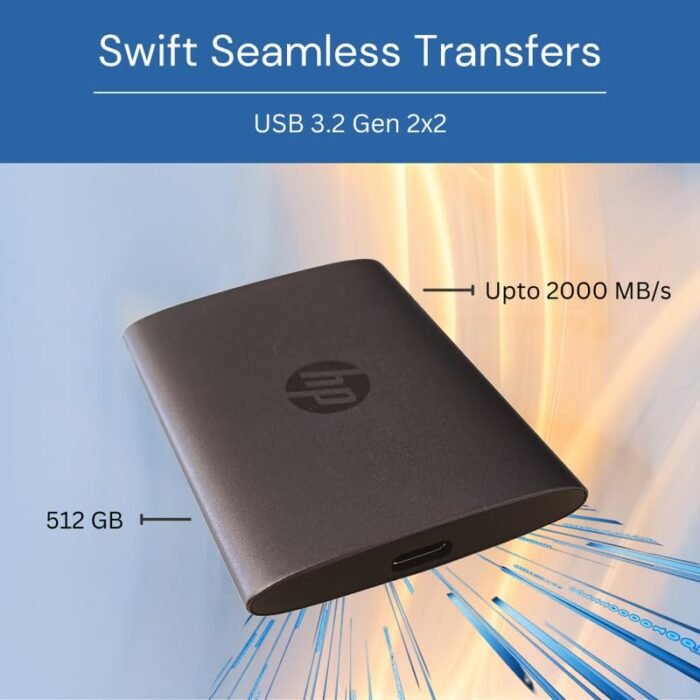 HP P900 512GB 2000 MBs Speed USB 3.2 Gen 1 Type-C Portable SSD HP P900 512GB 2000 MBs Speed USB 3.2 Gen 1 Type-C Portable SSD