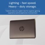 HP P900 512GB 2000 MB/s Speed USB 3.2 Gen 1 Type-C Portable SSD (Black) 2 HP P900 512GB 2000 MBs Speed USB 3.2 Gen 1 Type-C Portable SSD