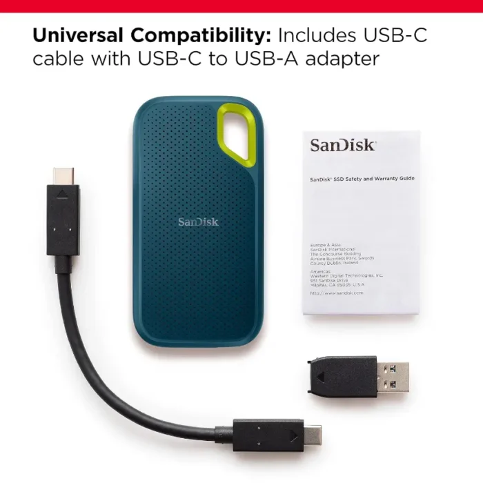 SanDisk Extreme 1TB 1050MBs R, 1000MBs W Portable SSD SanDisk Extreme 1TB 1050MBs R, 1000MBs W Portable SSD