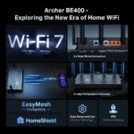 TP-Link Archer BE400 Dual-Band BE6500 WiFi 7 Router