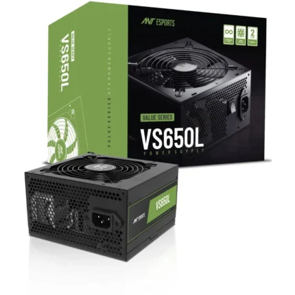 Ant Esports VS650L 650 Watts Gaming SMPS with 5 SATA Cables