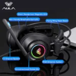 Aula S600 USB 7.1 Lightweight Professional Gaming Headphone with RGB Light