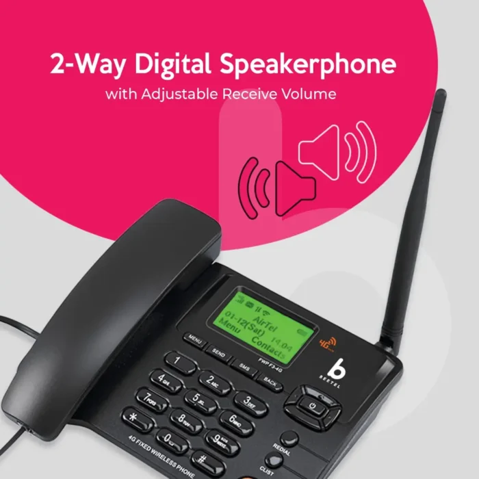 Beetel F3-4G Corded Landline Phone With Backlight