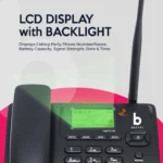 Beetel F3-4G Corded Landline Phone With Backlight